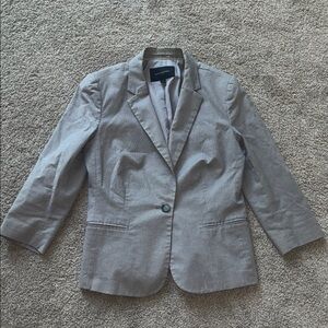 banana republic womens grey blazer jacket